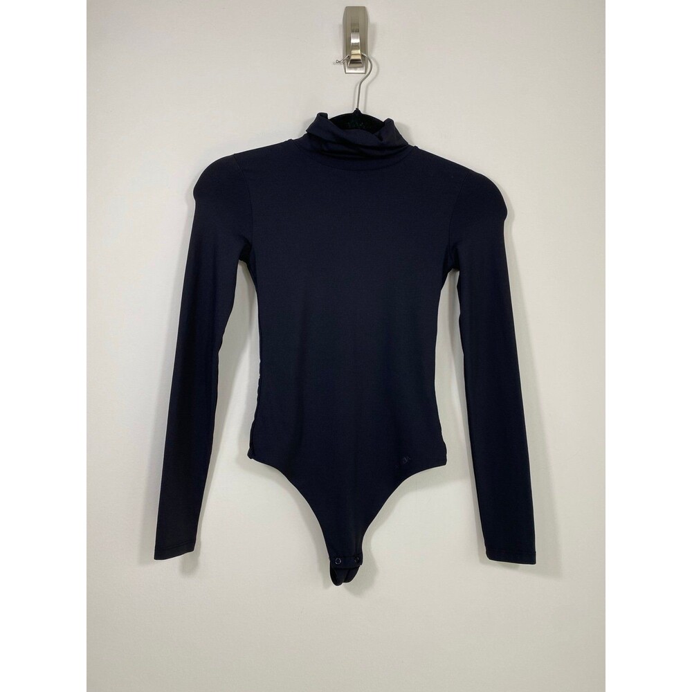 Aritzia Contour Black Turtleneck Bodysuit Long Sleeve XS - Picture 1 of 8